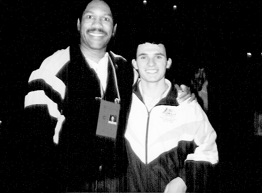 John with Australian Competitor